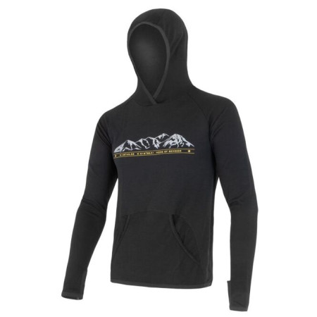 Sudadera de hombre Sensor Merino Upper Hory negro Black