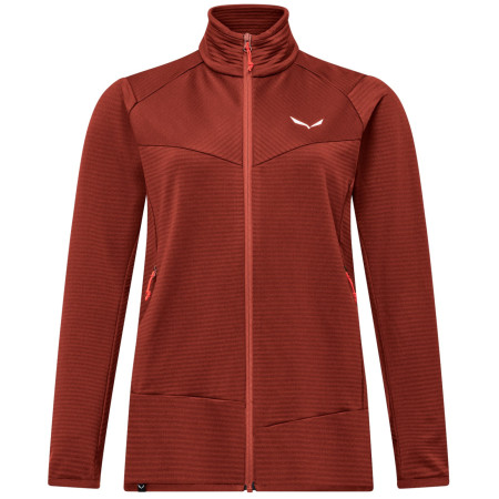 Sudadera funcional de mujer Salewa Puez Altavia Pl Jkt W rojo etruscan red