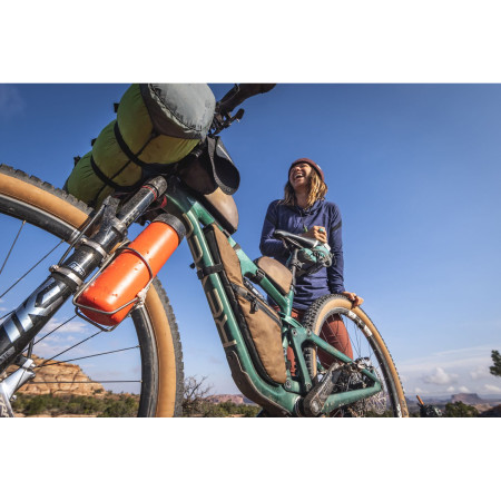 Botella de acero inoxidable Klean Kanteen Wide w/Wide Loop Cap - brushed stainless 800 ml