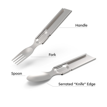 Cubierto GoSun Flatware cubierto plegable de viaje