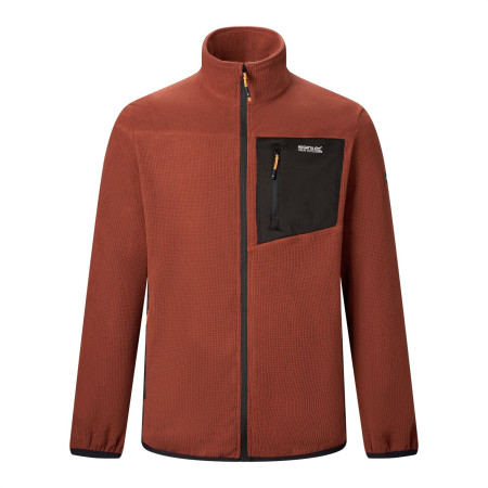 Sudadera funcional de hombre Regatta Eadle naranja/negro BurntHen/Blk