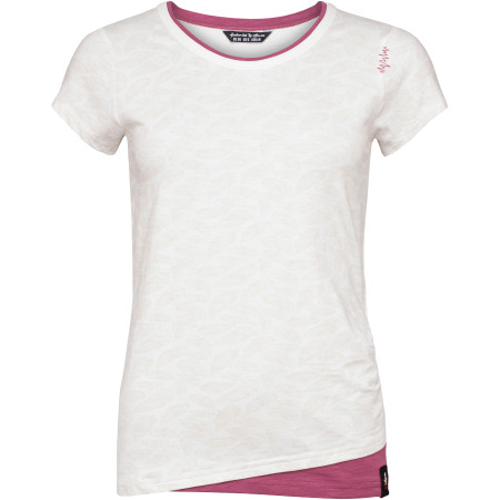 Camiseta de mujer Chillaz Fancy Feathers Ornament beige Creme/Violet