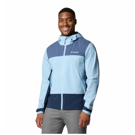 Chaqueta softshell de hombre Columbia Boulder Falls™ Jacket azul Ripple Blue, Dark Mtn, Collegiate Navy