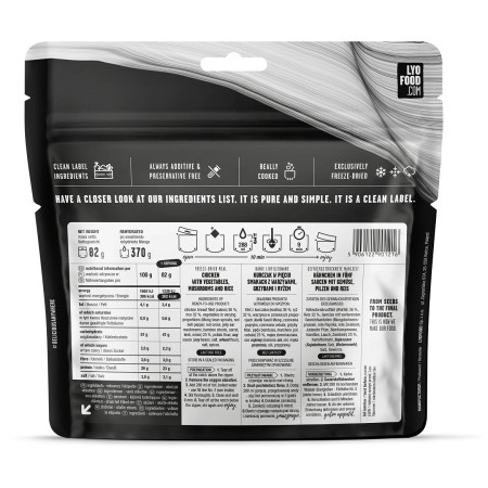 Comida deshidratada Lyo food Five-Spice Chicken 500g