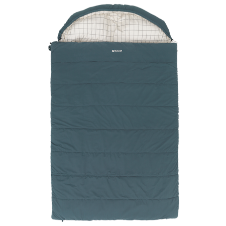 Saco de dormir tipo manta Outwell Camper Lux Double azul oscuro Blue