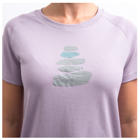 Camiseta de mujer Sensor Merino Blend Stone