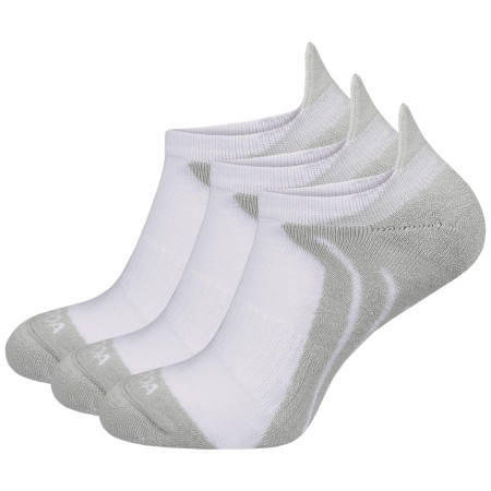 Calcetines MOOA Bamboo Active Low 3-pack blanco/gris White/Grey