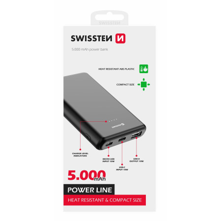 Batería externa Swissten Power Line 5000 mAh