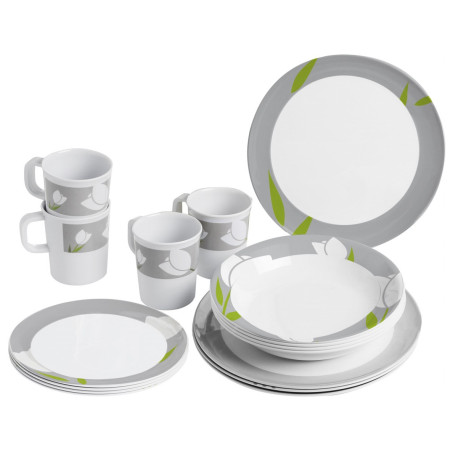 Vajilla Brunner Melamine Set Tulip