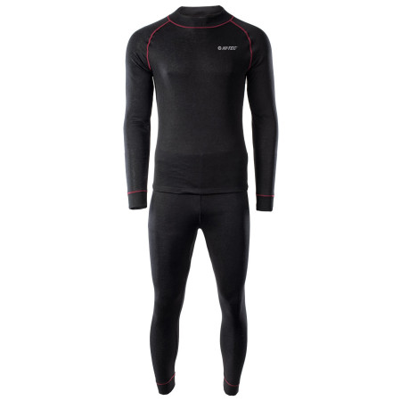 Ropa interior térmica para hombre Hi-Tec Sorin Set negro/rojo Black / Merlot