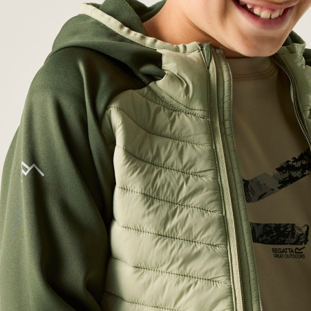 Chaqueta para niños Regatta Junior Andreson Hybrid DkKhaki/LtSg