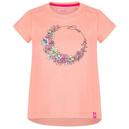 Camiseta para niños Loap Banee naranja DFlower/Pink