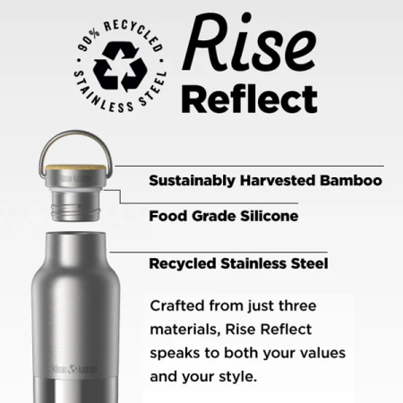Termo Klean Kanteen Rise Reflect 16oz (w/ Bamboo Cap)
