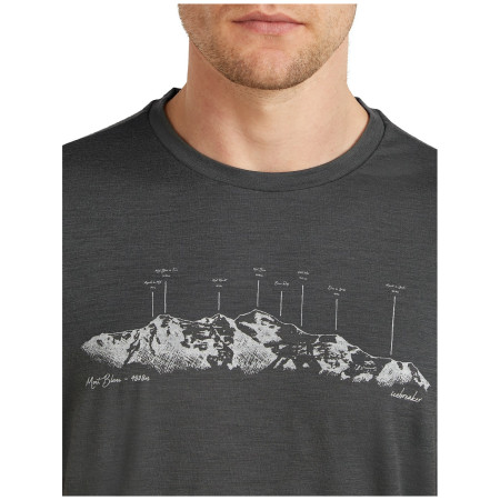 Camiseta de hombre Icebreaker Men Merino 150 Tech Lite SS Tee The Peaks