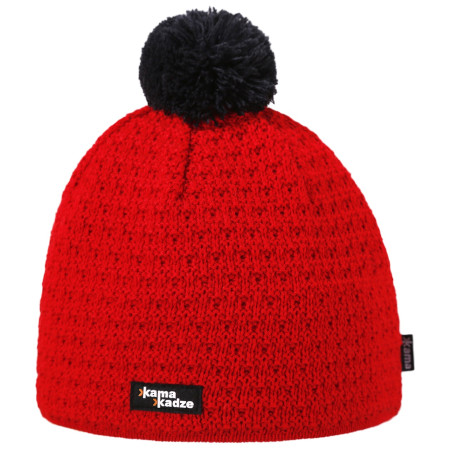 Gorro de lana merino Kama Kamakadze K36 rojo red