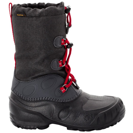 Botas de nieve para niños Jack Wolfskin Iceland Texapore High K negro Black/Red