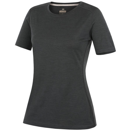Camiseta de mujer MOOA Merino Lyolite 150 Short negro black melange