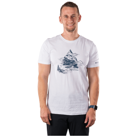 Camiseta de hombre Northfinder Bened blanco biela