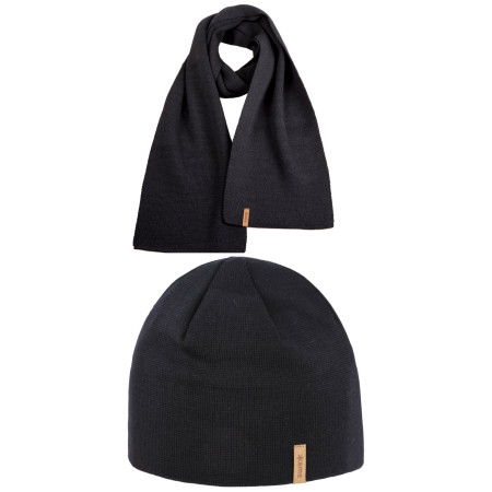 Juego Kama Merino čepice a šála A02 + S07 negro black