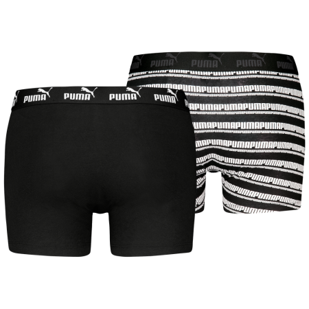 Calzoncillos bóxer para hombre Puma Elements Striped Boxers 2P
