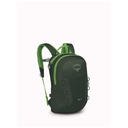 Mochila para niños Osprey Jet 12 verde green canopy/limeline green