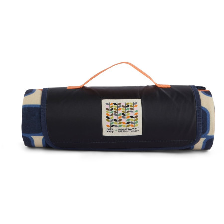 Manta de picnic Regatta Orla Kiely Printed Picnic Blanket azul/naranja Giant Square Flower Orange