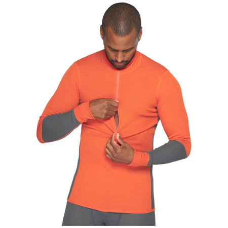 Camiseta funcional de hombre Devold Wool Mesh 190 Zip Neck Man