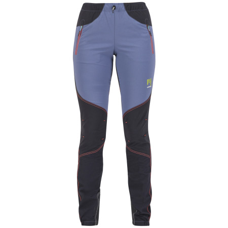 Pantalones de mujer Karpos Rock W Pant azul Vintage Indigo/Black/Hot Coral