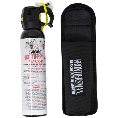 Aerosol Sabre Frontiersman Bear Spray With Belt Holster
