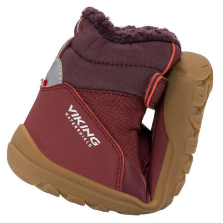 Botas de invierno para niños Viking Outdoor Footwear Birch Barefoot Warm WP Pull-on Wine