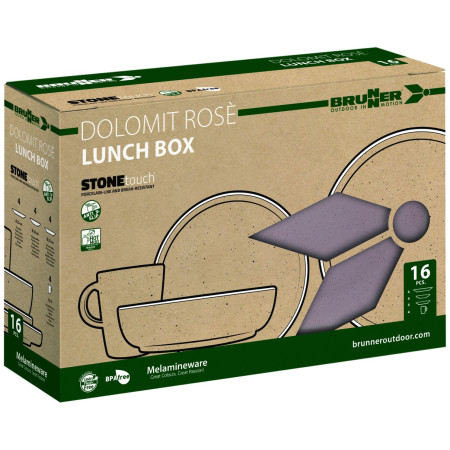 Vajilla Brunner Lunch Box Dolomit rose