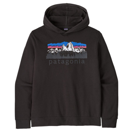 Sudadera de hombre Patagonia M's Fitz Roy Foothills Daily Hoody negro Black