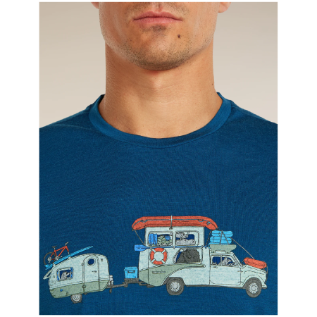 Camiseta funcional de hombre Icebreaker Men Merino 150 Tech Lite SS Tee Transportage