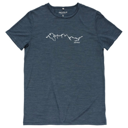 Camiseta de hombre Devold Active "Skyline" Tee Man azul oscuro NIGHT