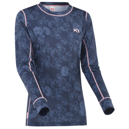 Camiseta funcional de mujer Kari Traa Fantastisk LS azul marin