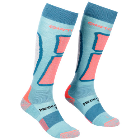 Medias de mujer Ortovox W's Ski Rock'N'Wool Long Socks azul claro IceWaterfall