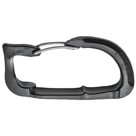 Mosquetón de plástico Rock Empire Helper negro