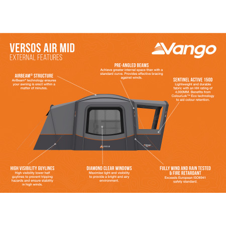 Carpa de autocaravana/furgoneta Vango Versos Air Mid