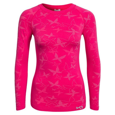 Camiseta de mujer Kari Traa Butterfly LS II rosa Kpink