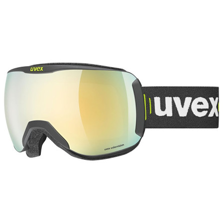 Gafas de esquí Uvex Downhill 2100 CV Race negro BLACK SL/GOLD-GREEN S2