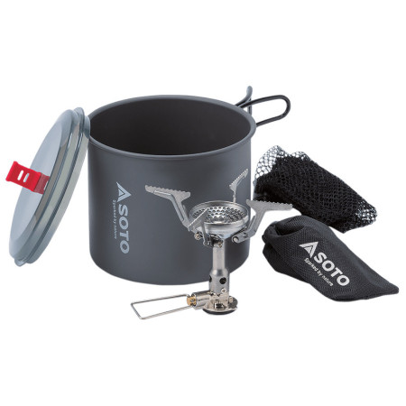 Hornillo Soto Amicus w/Igniter + New River Pot Combo plata