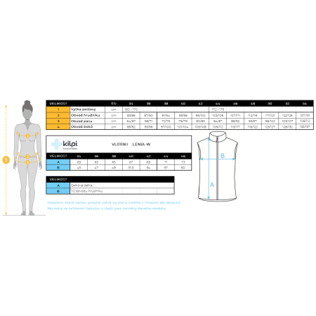 Chaleco de mujer Kilpi Lenia-W