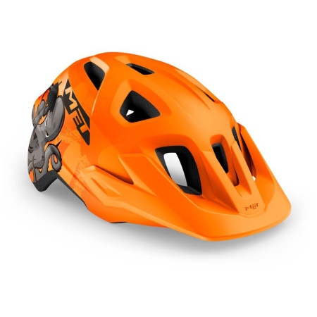 Casco de ciclismo para niños MET Eldar Octopus naranja