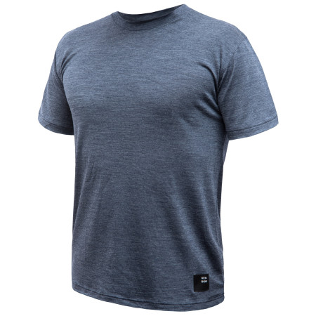 Camiseta funcional de hombre Sensor Merino Lite azul mottled blue