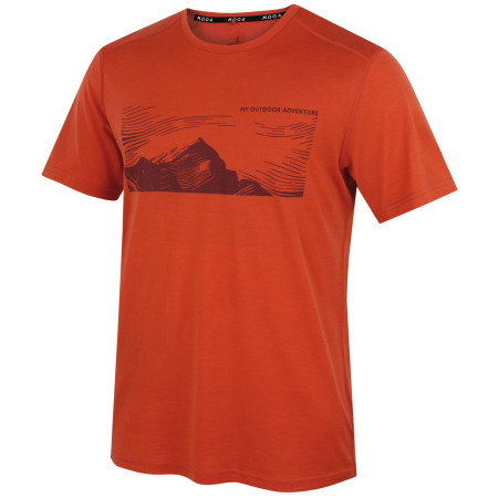 Camiseta de hombre MOOA Merino Lyolite Highlander 150 Short naranja burnt orange