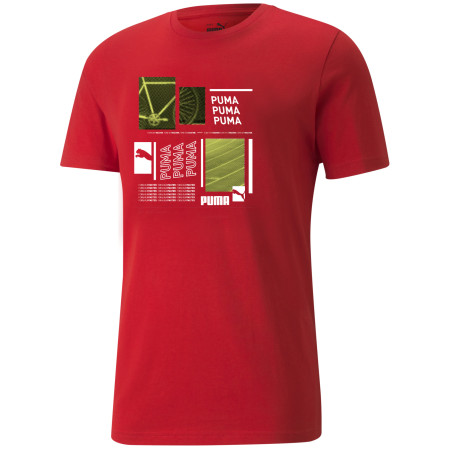 Camiseta de hombre Puma Graphic Tee rojo red