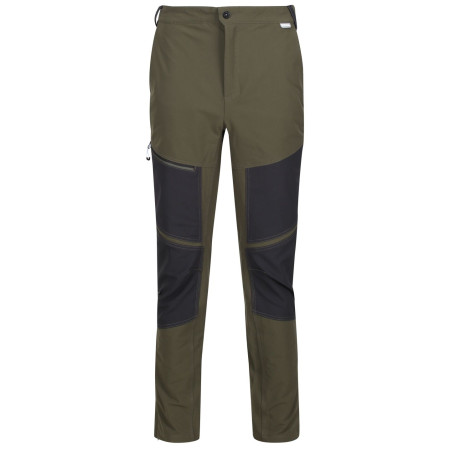 Pantalones de hombre Regatta Questra IV verde DkKhaki/Blac