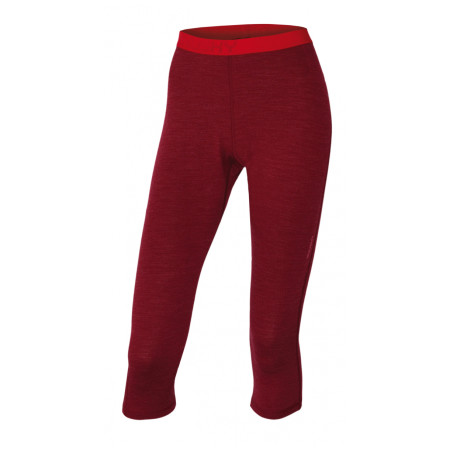 Pantalones de tres cuartos para mujer Husky Merino 100 rojo