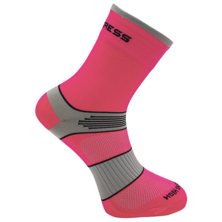 Calcetines Progress P CHS 8CF Cycling High gris/rosa