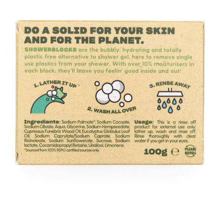 Gel de ducha Totally Solid Solid Shower Gel EO Range - Cedarwood & Eucalyptus